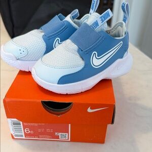 Nike Kids Blue and White Slip-On Sneakers